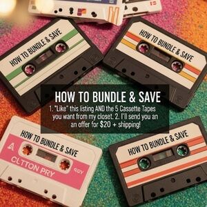 🎶 5 Cassette Tapes For $20 🎶